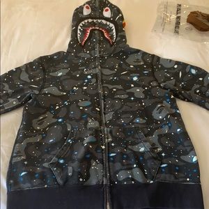 Bape women’s s all the way zip up galxy jacket